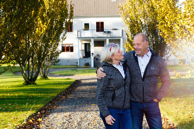 at Klåvastens Guesthuose Gunilla & Anders will meet you